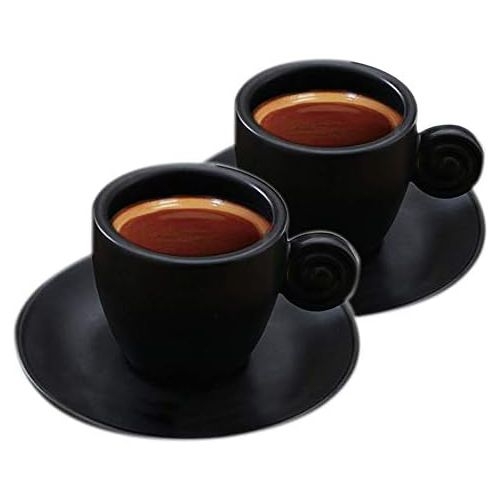  Brand: SOWOFA Espresso Coffee Cups Saucers Set Matte Ceramic Fancy Coffee 90 ml (3.2 oz) Tea Cups