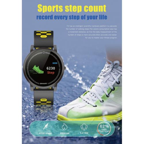  SOYY Water Resistant Fitness Tracker, Smart Activity Tracker Heart Rate Monitor, Wireless Bluetooth Pedometer Wristband, Calorie Counter Watch for Men and Women