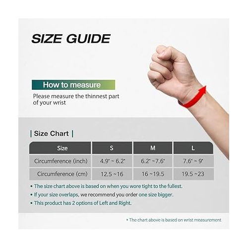  SOZO Boa Micro Adjustable Wrist Brace, Support with Splint for Carpal Tunnel, Tendonitis, Arthritis, Wrist Injury and Pain (Right, Medium)