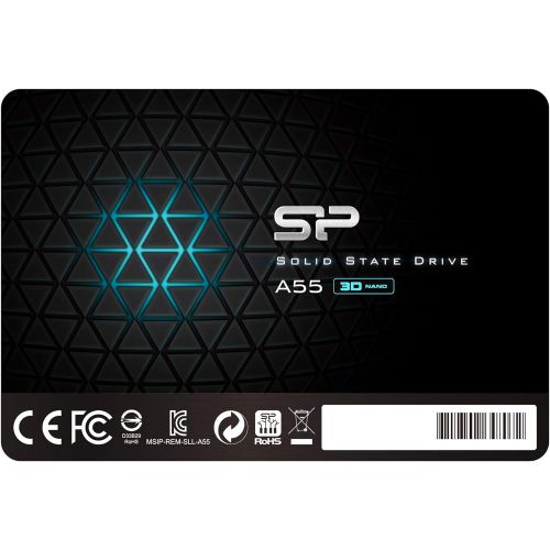  [아마존베스트]SP Silicon Power Silicon Power 256GB SSD 3D NAND A55 SLC Cache Performance Boost SATA III 2.5 7mm (0.28) Internal Solid State Drive (SP256GBSS3A55S25)