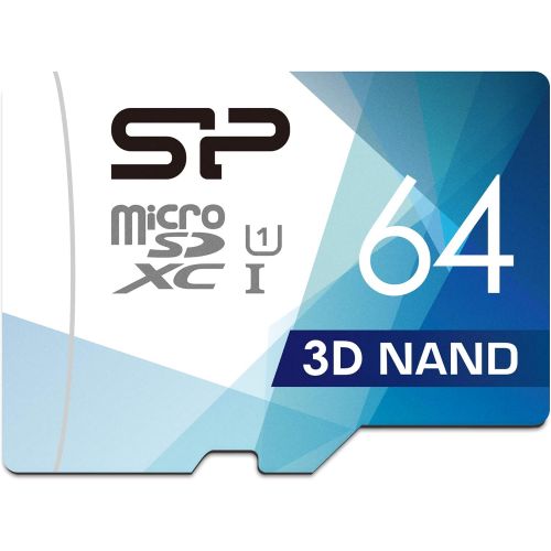  SP Silicon Power Silicon Power 64GB 3D NAND High Speed MicroSD Card with Adapter