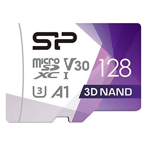  SP Silicon Power Silicon Power 128GB Micro SD Card U3 SDXC microsdxc High Speed MicroSD Memory Card with Adapter