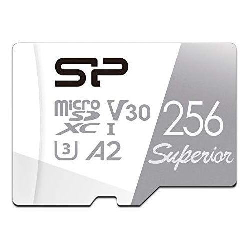  SP Silicon Power Silicon Power 256GB Superior Micro SDXC UHS-I (U3), V30 4K A2, Compatible with GoPro Hero 9 High Speed MicroSD Card with Adapter