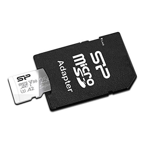  SP Silicon Power Silicon Power 256GB Superior Micro SDXC UHS-I (U3), V30 4K A2, Compatible with GoPro Hero 9 High Speed MicroSD Card with Adapter