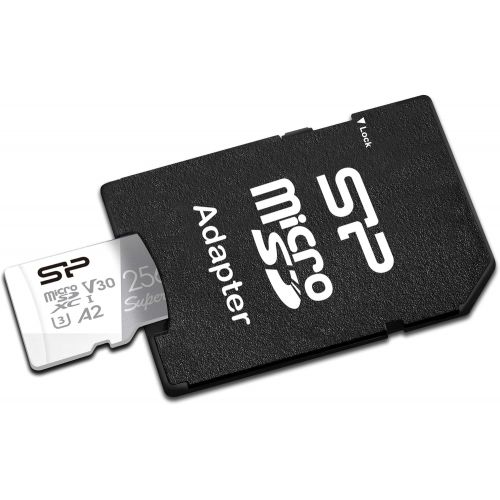  SP Silicon Power Silicon Power 256GB Superior Micro SDXC UHS-I (U3), V30 4K A2, Compatible with GoPro Hero 9 High Speed MicroSD Card with Adapter