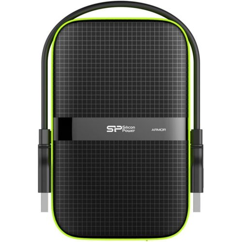  SP Silicon Power Silicon Power 1TB Black Rugged Portable External Hard Drive Armor A60, Shockproof USB 3.0 for PC, Mac, Xbox and PS4 - New Version