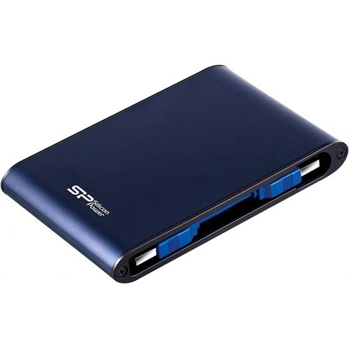  SP Silicon Power Silicon Power 1TB Rugged Portable External Hard Drive Armor A80, Waterproof USB 3.0 for PC, Mac, Xbox and PS4, Blue