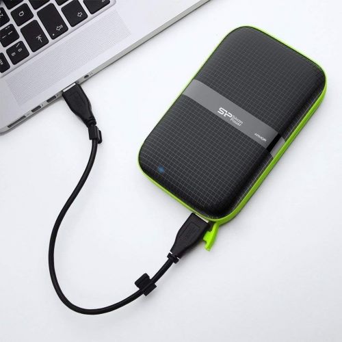  SP Silicon Power Silicon Power 2 TB External Portable Hard Drive Rugged Armor A60 Shockproof Water-Resistant 2.5-Inch USB 3.0, Military Grade MIL-STD-810G & IPX4, for PC/Mac/Xbox One/Xbox 360/PS4/P