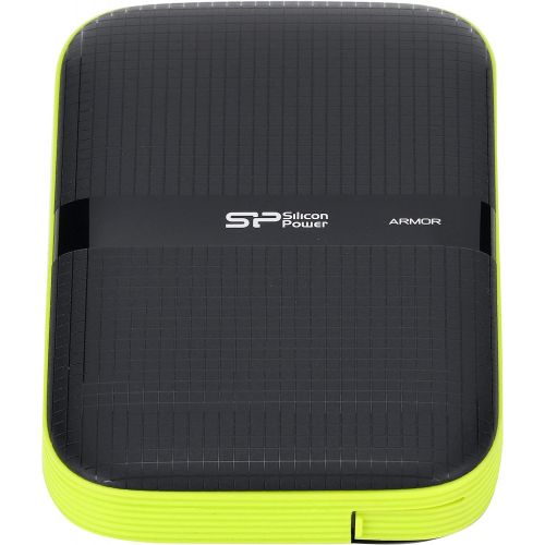  SP Silicon Power Silicon Power 2 TB External Portable Hard Drive Rugged Armor A60 Shockproof Water-Resistant 2.5-Inch USB 3.0, Military Grade MIL-STD-810G & IPX4, for PC/Mac/Xbox One/Xbox 360/PS4/P