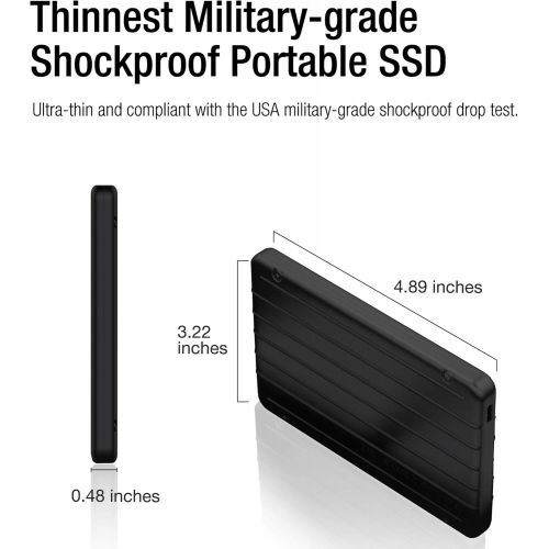  [아마존베스트]SP Silicon Power Silicon Power 1TB 3D NAND TLC Rugged Portable External SSD USB 3.1 Gen 2 (USB3.2) with USB-C to USB-C/USB-A Cables, Ideal for PC, Mac, Xbox and PS4, Bolt B75 Pro