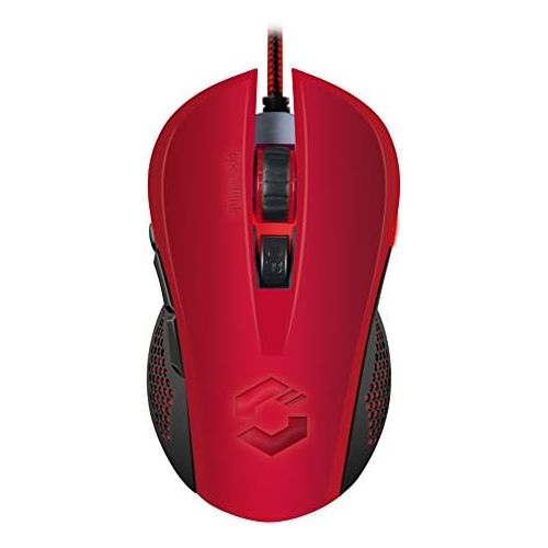  [아마존베스트]Speedlink Professional 5Buttons Gaming Mouse Mice For PC Computer, Torn USB, black/red