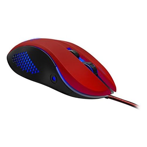  [아마존베스트]Speedlink Professional 5Buttons Gaming Mouse Mice For PC Computer, Torn USB, black/red