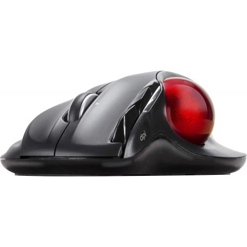  [아마존베스트]SPEEDLINK Aptico Wireless Trackball Mouse for Office/Home Office (Ergonomic Design - 8 m Range - Laser Sensor with up to 1600 DPI) for Gaming/PC/Notebook/Laptop - Black