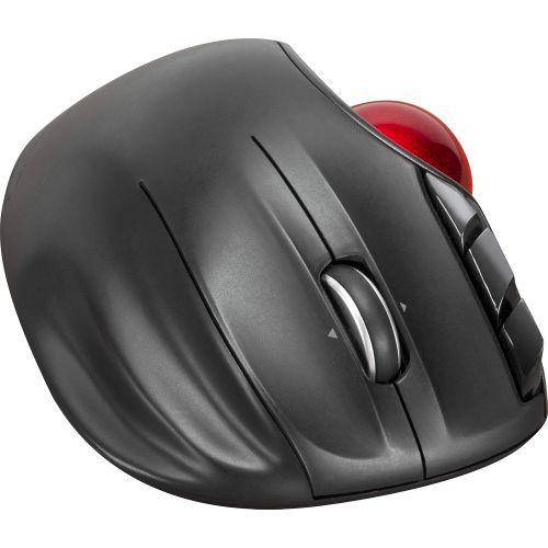  [아마존베스트]SPEEDLINK Aptico Wireless Trackball Mouse for Office/Home Office (Ergonomic Design - 8 m Range - Laser Sensor with up to 1600 DPI) for Gaming/PC/Notebook/Laptop - Black