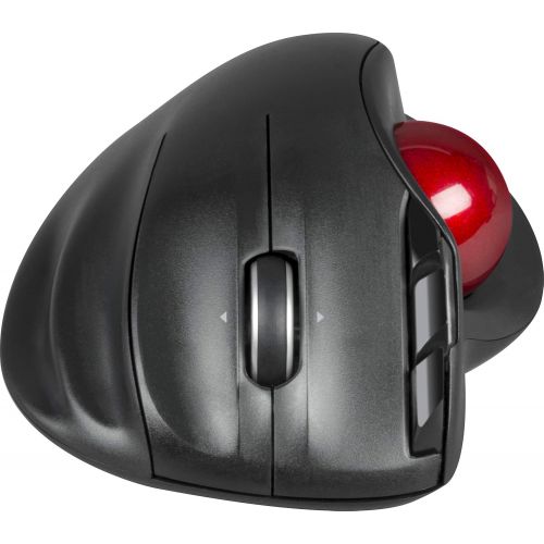  [아마존베스트]SPEEDLINK Aptico Wireless Trackball Mouse for Office/Home Office (Ergonomic Design - 8 m Range - Laser Sensor with up to 1600 DPI) for Gaming/PC/Notebook/Laptop - Black