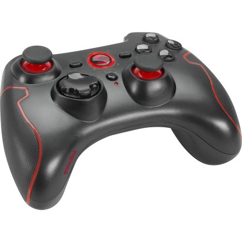  [아마존베스트]Speedlink TORID Gamepad Wireless PC and PS3 Gamepad with USB Charging Cable for PC and Console Black