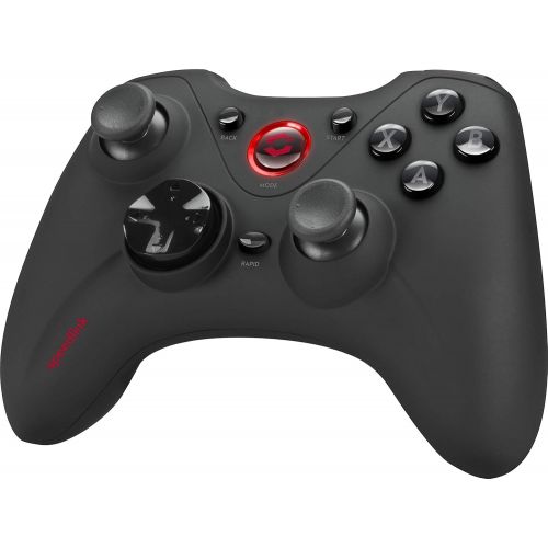  [아마존베스트]Speedlink XEOX Pro Analogue Gamepad - Wireless Gaming Controller with LED Display, Black