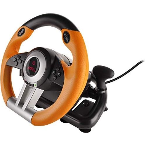  [아마존베스트]Speedlink Drift O.Z. Racing Wheel for the PC ,gear shifter, gas & brake pedals, XInput & DirectInput, vibration function, adjustable steering sensitivity