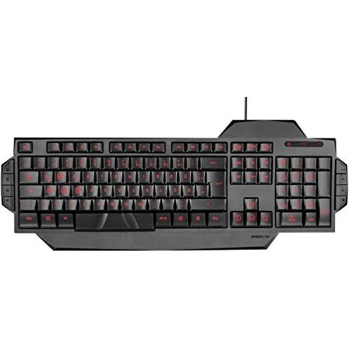  [아마존베스트]Speedlink RAPAX Gaming; USB; Black; PC/server CurvedKeyboard (USB)