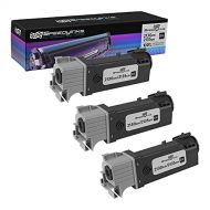 Speedy Inks Compatible Toner Cartridge Replacement for Dell 2130cn / 2135cn High Yield (Black, 3 Pack)