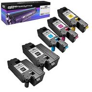 Speedy Inks Compatible Toner Cartridge Replacement for Dell C1660W (2 Black, 1 Cyan, 1 Magenta, 1 Yellow, 5 Pack)