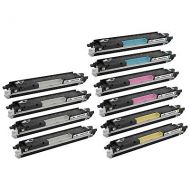 Speedy Inks Remanufactured Toner Cartridge Replacement for HP 130A (4 Black, 2 Cyan, 2 Magenta, 2 Yellow, 10-Pack)