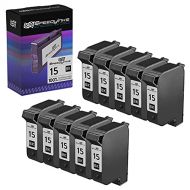 Speedy Inks Remanufactured Ink Cartridge Replacement for HP 15 (Black, 10-Pack)