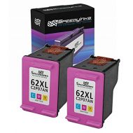 Speedy Inks Remanufactured Ink Cartridge Replacement for HP 62XL C2P07AN High Yield (Color, 2-Pack)