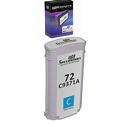  Speedy Inks Remanufactured Ink Cartridge Replacement for HP 72 C9371A High-Yield (Cyan)