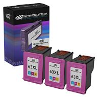 Speedy Inks Remanufactured Ink Cartridge Replacement for HP 63XL F6U63AN High Yield (Color, 3-Pack)