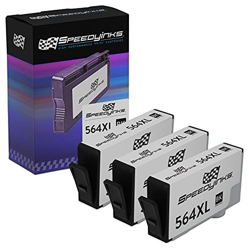  Speedy Inks Compatible Ink Cartridge Replacement for HP 564XL CN684WN High Yield (Black, 3-Pack)