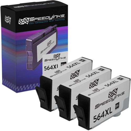  Speedy Inks Compatible Ink Cartridge Replacement for HP 564XL CN684WN High Yield (Black, 3-Pack)