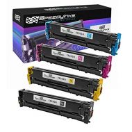 Speedy Inks Remanufactured Toner Cartridge Replacement for HP 128A (1 Black, 1 Cyan, 1 Magenta, 1 Yellow, 4-Pack)