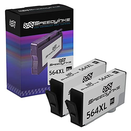  Speedy Inks Compatible Ink Cartridge Replacement for HP 564XL CN684WN High Yield (Black, 2-Pack)