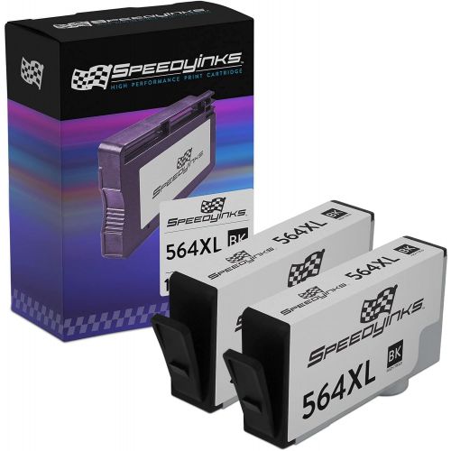  Speedy Inks Compatible Ink Cartridge Replacement for HP 564XL CN684WN High Yield (Black, 2-Pack)