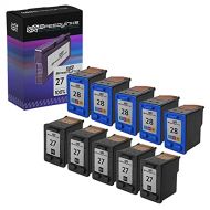 Speedy Inks Remanufactured Ink Cartridge Replacement for HP 27 and HP 28 (5 Black, 5 Color, 10-Pack)