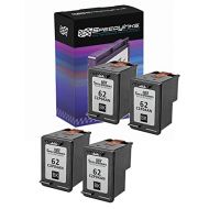 Speedy Inks Remanufactured Ink Cartridge Replacement for HP 62 C2P04AN (Black, 4-Pack)