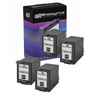 Speedy Inks Remanufactured Ink Cartridge Replacement for HP C6602A (Black, 4-Pack)