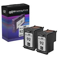 Speedy Inks Remanufactured Ink Cartridge Replacement for HP 92 (Black, 2-Pack)