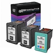 Speedy Inks Remanufactured Ink Cartridge Replacement for HP 98 C9364WN & HP 95 C8766WN (2 Black, 1 Color, 3-Pack)