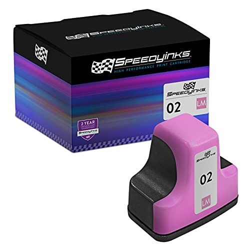  Speedy Inks Remanufactured Ink Cartridge Replacement for HP 02 (Light Magenta)