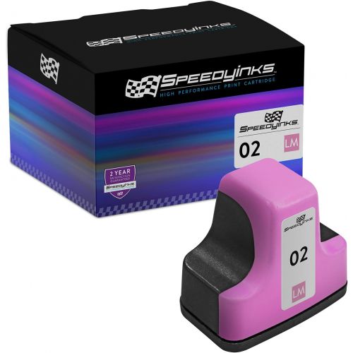  Speedy Inks Remanufactured Ink Cartridge Replacement for HP 02 (Light Magenta)