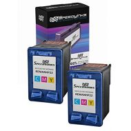 Speedy Inks Remanufactured Ink Cartridge Replacement for HP 22 (Tri-Color, 2-Pack)