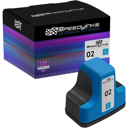  Speedy Inks Remanufactured Ink Cartridge Replacement for HP 02 (Cyan)