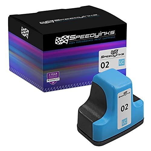  Speedy Inks Remanufactured Ink Cartridge Replacement for HP 02 (Light Cyan)