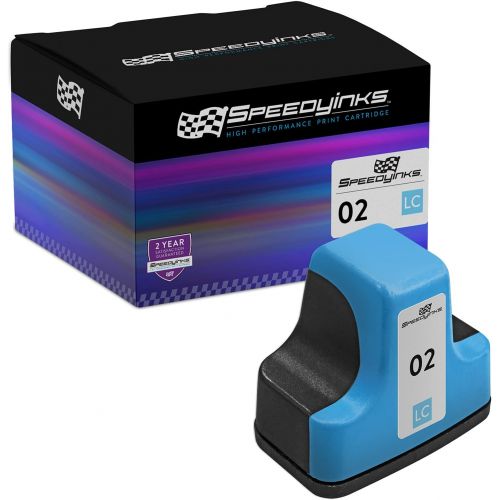  Speedy Inks Remanufactured Ink Cartridge Replacement for HP 02 (Light Cyan)