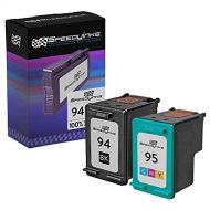 Speedy Inks Remanufactured Ink Cartridge Replacement for HP 94 and HP 95 (1 Black , 1 Color, 2-Pack)