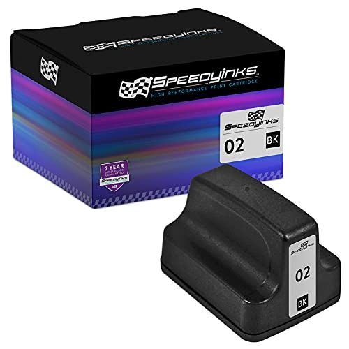  Speedy Inks Remanufactured Ink Cartridge Replacement for HP 02 (Black)