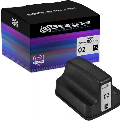  Speedy Inks Remanufactured Ink Cartridge Replacement for HP 02 (Black)