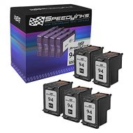Speedy Inks Remanufactured Ink Cartridge Replacement for HP 94 (Black, 5-Pack)